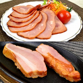 焼豚・ベーコン切り落とし(400g×各2)【送料無料】【代引き不可】