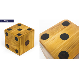 天然木無垢材(国産桧) 手作りサイコロオブジェ【メープル】【数量限定】【送料込み】【二重包装不可】