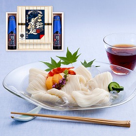 【お中元2025】奈良 池利 三輪素麺 つゆ詰合せ (三輪素麺×18 めんつゆ×2) 麺 そうめん【送料込み】【二重包装不可】【お届け不可地域:離島】