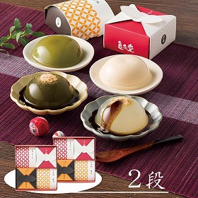 3%OFF【お中元2025】亀久堂 吉野葛すいーつ(くず餅・くずぷりん)詰合せ2段 4709-010 和菓子 葛餅【送料込み】【お届け不可地域：北海道・沖縄・離島】