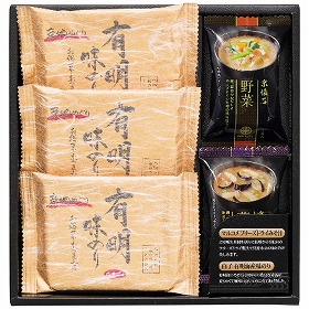 3%OFF【お中元2025】フリーズドライみそ汁&有明のりセット NF-AON 4784-032 和風惣菜 味噌汁【送料込み】【二重包装不可】【お届け不可地域:北海道・沖縄・離島】