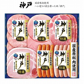 【お中元2025】伊藤ハム 国産豚肉使用 神戸IKE-301 ハムギフト 詰合せ【送料込み】【二重包装不可】