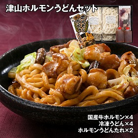 津山ホルモンうどんセット 麺 うどん【送料込み】【お届け不可地域：離島】