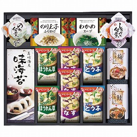 アマノフリーズドライみそ汁＆食卓詰合せ AMC-50I 9235-056 海苔 惣菜【送料込み】【お届け不可地域：北海道・沖縄・離島】