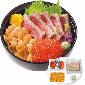 【お歳暮2025】カネトモ 豪華海鮮丼セット 9849-023 トロ イクラ ウニ【送料込み】【お届け不可地域:北海道・沖縄・離島】