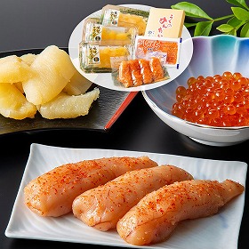 北海道産いくらとやまや明太子・味付け数の子詰合せ 4928-50 4823-911 【送料込み】【二重包装不可】【お届け不可地域：北海道・沖縄・離島】