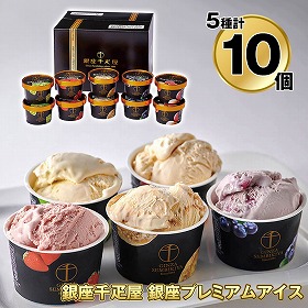 銀座千疋屋 銀座プレミアムアイス 計10個 PGS-036N 4828-137 スイーツ アイスクリーム【送料込み】【二重包装不可】【お届け不可地域：北海道・沖縄・離島】