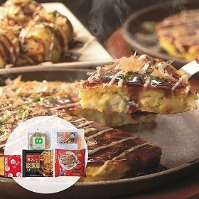 お好み焼きたこ焼きセット＜5食＞ 6603-50 4828-252 千房 ゆかり ぼてじゅう きじ 会津屋【送料込み】【二重包装不可】【お届け不可地域：北海道・沖縄・離島】