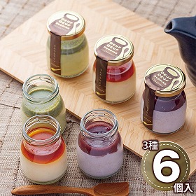 菓心谷常 うふうふ和風プリン3種6個 1897-915 スイーツ プリン【送料込み】【お届け不可地域：北海道・沖縄・離島】