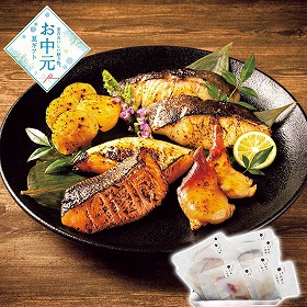 【お中元2026】銀座しのはら 監修 西京漬けセット 魚介 和風惣菜【送料込み】【二重包装不可】【お届け不可地域：離島】_746