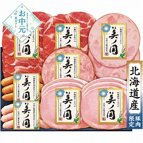 【お中元2026】日本ハム 北海道 プレミアム 美ノ国 ハムギフト【送料込み】【二重包装不可】【お届け不可地域：離島】_959
