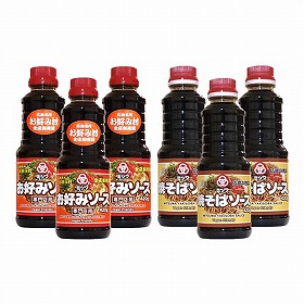 広島県特産品 ミツワお好みソース&焼そばソース2種詰め合わせ 6本セット【送料込み】