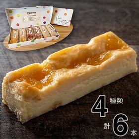 フルーツチーズケーキ 4種 計6本 スイーツ お菓子 洋菓子 国産 果物【送料込み】【お届け不可地域：沖縄・離島】