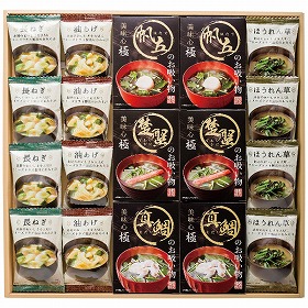 美味心 極 お吸い物&みそ汁ギフト GZ-EO 4220-040 和風惣菜 詰合せ【送料込み】【お届け不可地域:北海道・沖縄・離島】