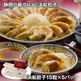 静岡Ｂ級グルメ 浜松餃子 5パック 中華惣菜 ぎょうざ【送料込み】【お届け不可地域：離島】