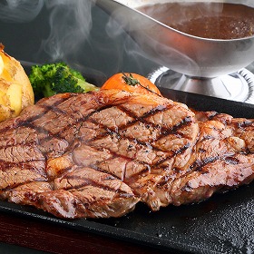 大阪 萬野屋 萬野和牛ロースステーキ2枚計400g 牛肉【送料込み】【二重包装不可】【お届け不可地域：離島】