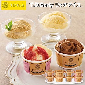 【お歳暮2025】T.D.Early リッチアイス 各80ml×各2 スイーツ アイスクリーム【送料込み】【お届け不可地域：離島】_791