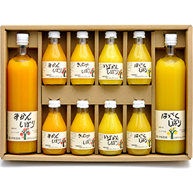 和歌山県特産品 100%ピュアジュース750ml&180mlセット(みかんジュース他)【送料込み】【お届け先不可地域:北海道・沖縄・離島】【プレミア和歌山物産展】