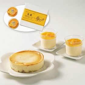 乳蔵 ベイクドチーズケーキ・マンゴープリン 440209 4821-513 スイーツ 洋菓子【送料込み】【二重包装不可】【お届け不可地域：北海道・沖縄・離島】