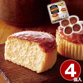 味の素 冷凍 バスクチーズケーキ 約65g×4個入 スイーツ 洋菓子 業務用【送料込み】【二重包装不可】
