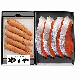 やまや 辛子明太子・紅鮭詰合せ 38309 1894-248 めんたいこ【送料込み】【お届け不可地域：北海道・沖縄・離島】