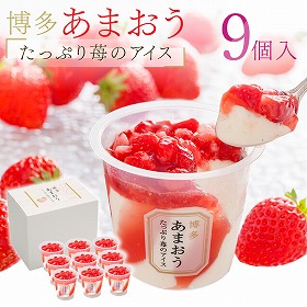 博多あまおう たっぷり苺のアイス AH-TP9 スイーツ アイス【送料込み】【二重包装不可】【お届け不可地域：離島不可】