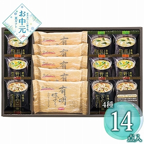 【お中元2026】フリーズドライみそ汁＆有明味のりセット NF-BE 1685-031 和風惣菜 みそ汁【送料込み】【二重包装不可】【お届け不可地域：北海道・沖縄・離島】