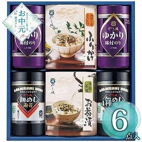 【お中元2026】やま磯 海苔・茶漬・ふりかけ詰合せ 味ぐるめ-6A 1687-112 海苔 惣菜【送料込み】【二重包装不可】【お届け不可地域：北海道・沖縄・離島】
