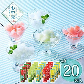 【お中元2026】NIPPONフルーツバーアソート 計20袋 フルーツ飲料 凍らせて食べる【送料込み】