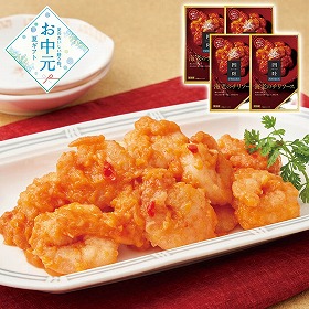 【お中元2026】四陸 海老のチリソース 150g×4 中華惣菜【送料込み】【二重包装不可】【お届け不可地域：離島】_737