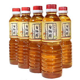 白梅酢 500ml×5個セット【送料込み】【お届け不可地域:北海道・沖縄・離島】