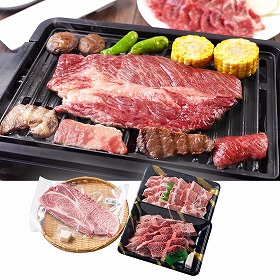 黒黒ＢＢＱセット 黒毛和牛 牛肉 豚肉 ロース モモ【送料込み】【お届け不可地域：離島】