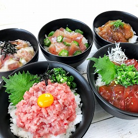 静岡 石原水産 まぐろ丼5種セット 和風惣菜 丼【送料込み】【二重包装不可】【お届け不可地域:離島】