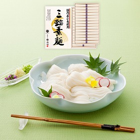 奈良 池利 国内産小麦使用 三輪素麺 50g×28 麺 そうめん【送料込み】【二重包装不可】【お届け不可地域：離島】