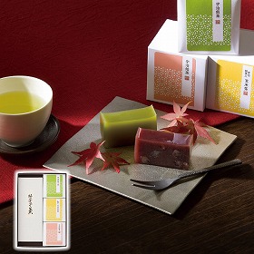 3%OFF【お中元2025】谷常 絹ごし羊かん(抹茶)1本・宇治茶セット 4709-034 和菓子 スイーツ【送料込み】【お届け不可地域:北海道・沖縄・離島】