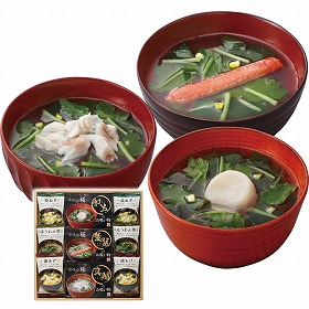 3%OFF【お中元2025】お吸い物&みそ汁ギフト GZ-BE 4784-056 和風惣菜 味噌汁【送料込み】【二重包装不可】【お届け不可地域:北海道・沖縄・離島】