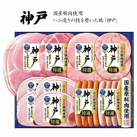 【お中元2025】伊藤ハム 国産豚肉使用 神戸IKE-501 ハムギフト 詰合せ【送料込み】【二重包装不可】