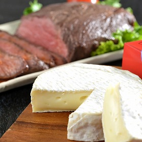 北海道ローストビーフ＆カマンベールチーズセット グルメ 肉 惣菜【送料込み】【二重包装不可】【お届け不可地域：離島】