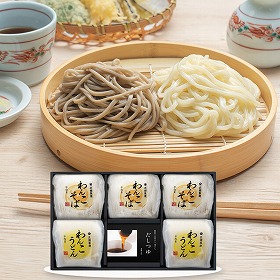【お歳暮2025】岩手 北舘製麺 半なまわんこそば・うどんギフトセット 麺 蕎麦【送料込み】【二重包装不可】【お届け不可地域：離島】