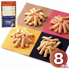 榮太樓總本鋪 ピーセン 8袋入 1197-036 あられ おかき 和菓子【送料込み】【お届け不可地域：北海道・沖縄・離島】