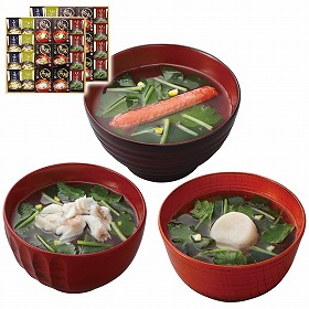 美味心 極 お吸い物＆みそ汁ギフト 計36 GZ-AOOS 1220-051 和風惣菜 汁物 詰合せ【送料込み】【お届け不可地域：北海道・沖縄・離島】