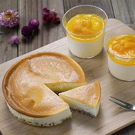 乳蔵 ベイクドチーズケーキ・マンゴープリン 440209 1891-660 スイーツ 洋菓子【送料込み】【二重包装不可】【お届け不可地域：北海道・沖縄・離島】