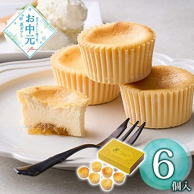 【お中元2026】PABLO アプリコットチーズケーキ 6個 スイーツ 洋菓子【送料込み】【二重包装不可】【お届け不可地域：離島】