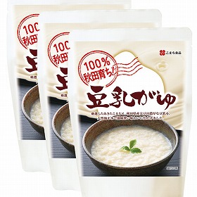 100%秋田育ち!豆乳がゆ3袋セット【ポスト投函でお届け】