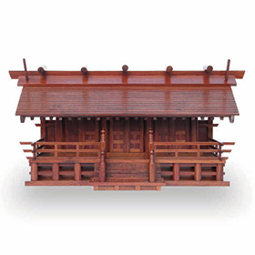 花梨極上一ツ屋根三社(低床)【送料込み】