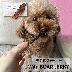 No.1 Wild Boar Jerky 天然猪のジャーキー 40g ペットフード ペットのおやつ ドッグフード キャットフード イノシシ肉【送料込み】【お届け不可地域：北海道・沖縄・離島】