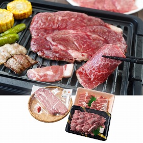 神神ＢＢＱセット 牛肉 神戸牛 神戸ポーク 肩ロース【送料込み】【お届け不可地域：離島】