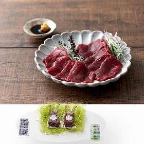 ふじ馬刺し赤身食べくらべセット 馬肉【送料込み】【お届け不可地域：離島】