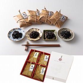 小さな油紙佃煮４品セット 和風惣菜 佃煮【送料込み】【お届け不可地域：離島】