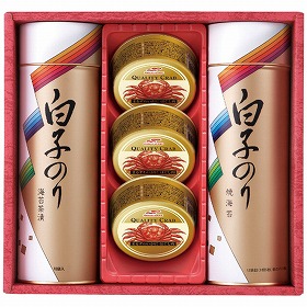 白子のり のり・お茶漬け・かに缶詰合せ SN-400 4244-052 乾物 海苔 詰合せ【送料込み】【お届け不可地域:北海道・沖縄・離島】